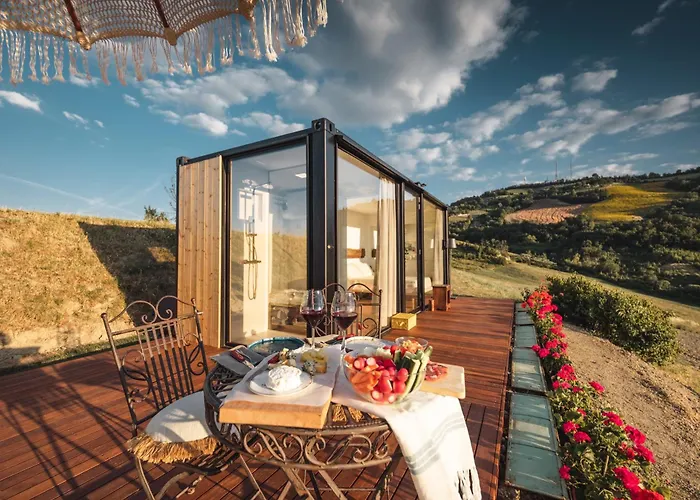 Tiny House Respiro Glamping Villa Cesena képek